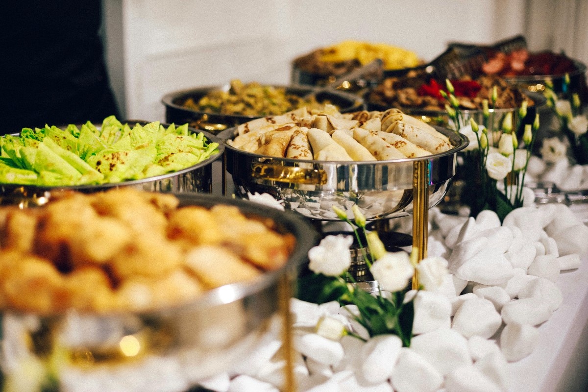 Wedding menu dishes